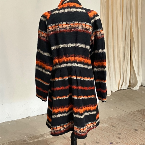 Babette Orange, black and cream, cotton embroidered jacket - Picture 7 of 15